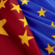 China EU flags